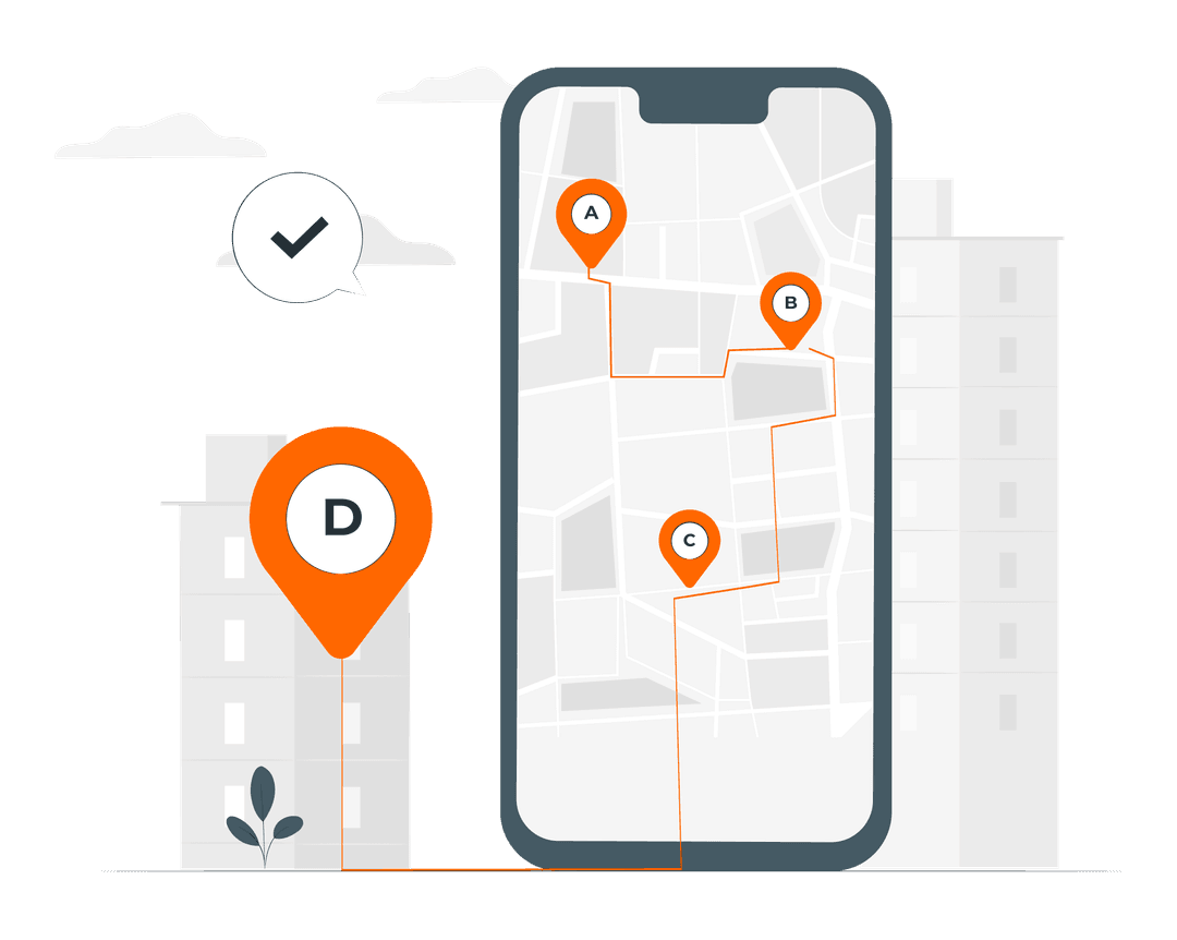 White Label Tracking Illustration
