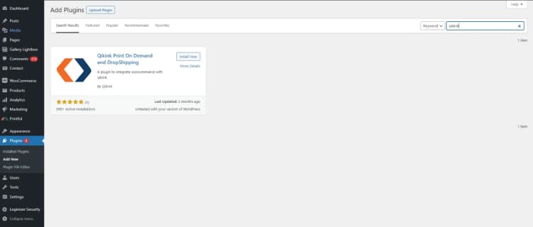WooCommerce integration step