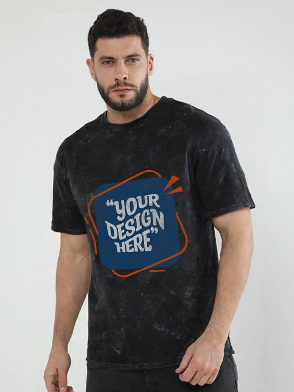 Unisex Acid Wash Oversized Tee