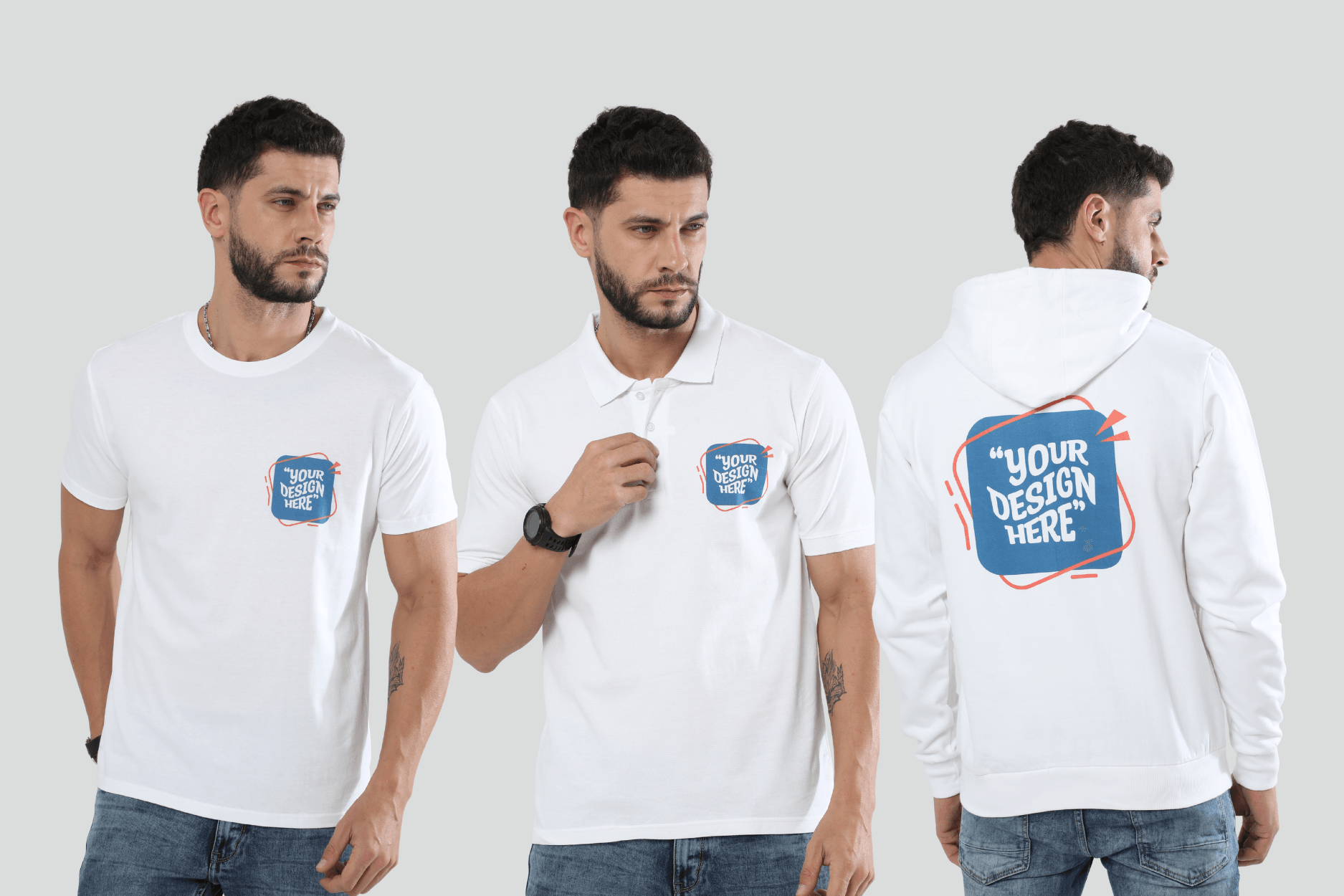 custom printed apparel featuring t-shirt, polo & hoodie by qikink