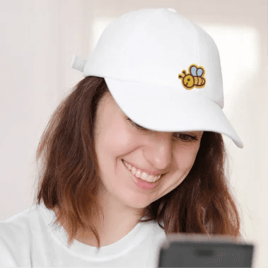 Custom cap embroidered with a design qikink