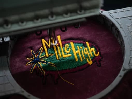 Custom embroidery at qikink print on demand