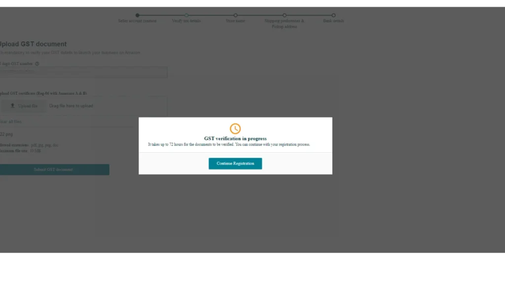 Gst verification progress-qikink