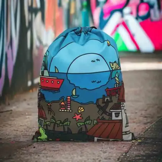 Print on demand drawstring bag qikink Print on demand drawstring bag qikink