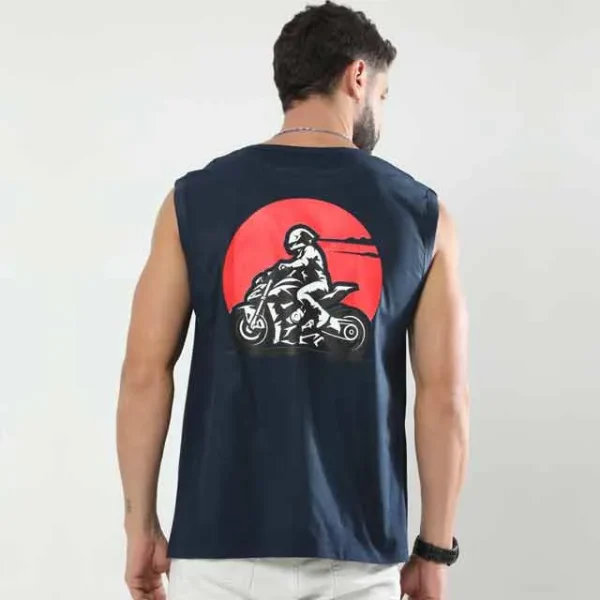 printed gym vest