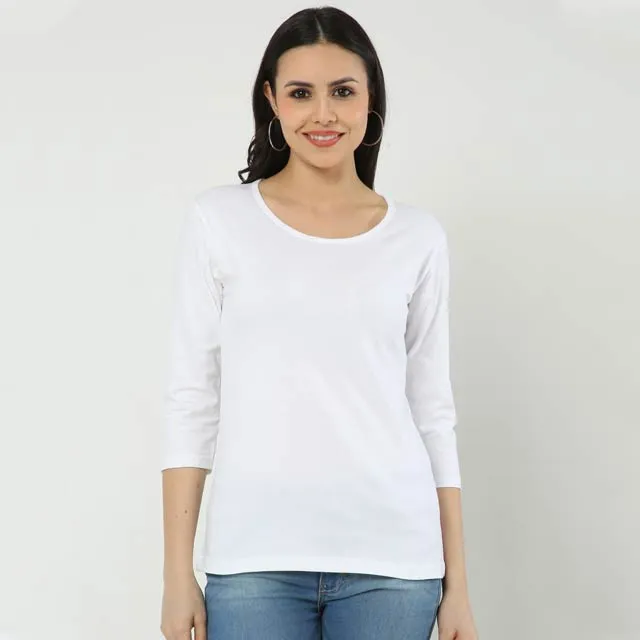 white women full sleeve t-shirt dropshipping qikink