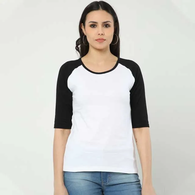 Qikink women's raglan tshirt dropshipping
