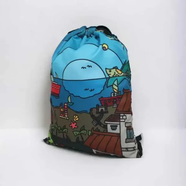 printed drawstring bags