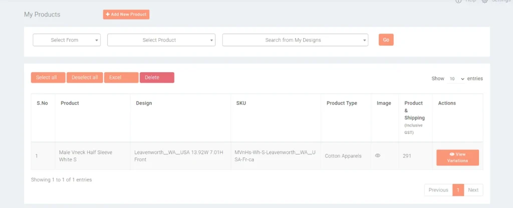 products section-qikink