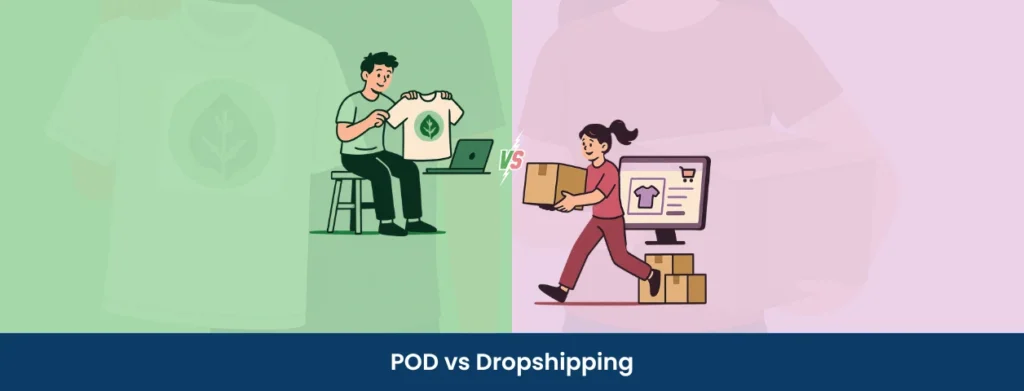 print on demand vs dropshipping​ Qikink