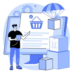 prints and delivers the order to customer