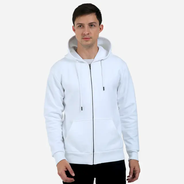 Unisex Fleece Heavyweight Zip Hoodie qikink