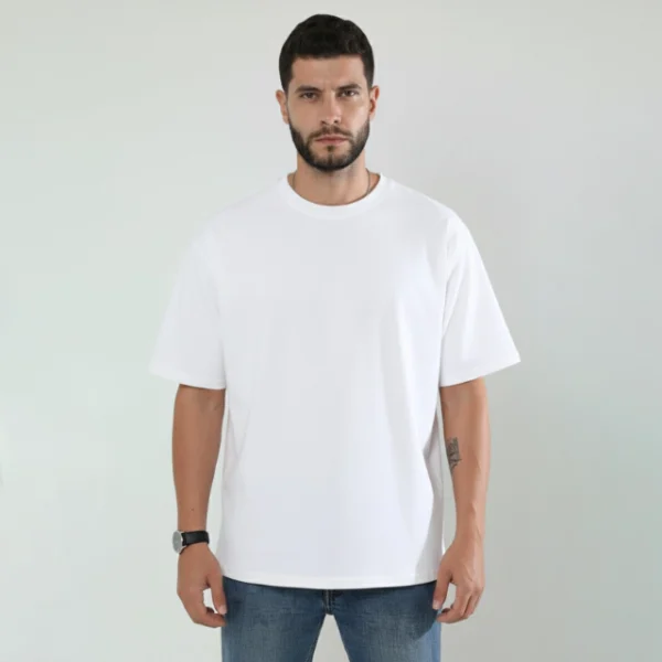 White print on demand Tshirt