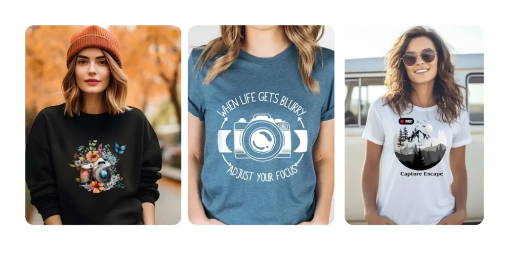 Photographic t shirt designs