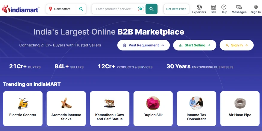 IndiaMART Dropshipping supplier
