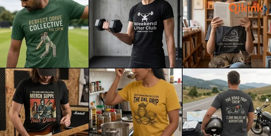 Passion and Lifestyle T-shirts designs Qikink
