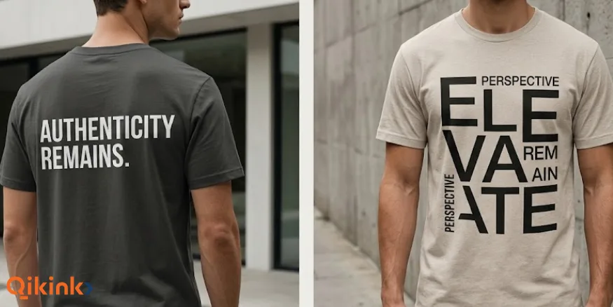 Typography and Text based T-shirt designs Qikink