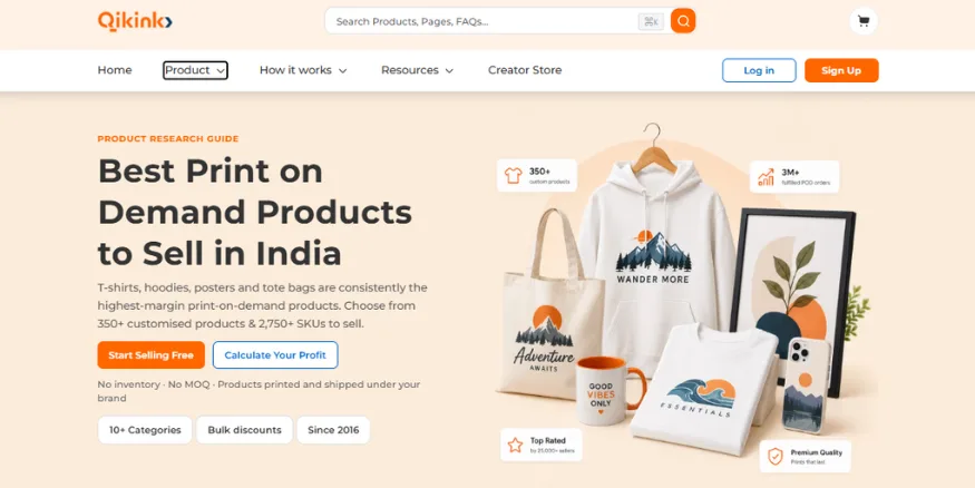 Qikink Print on Demand India Products