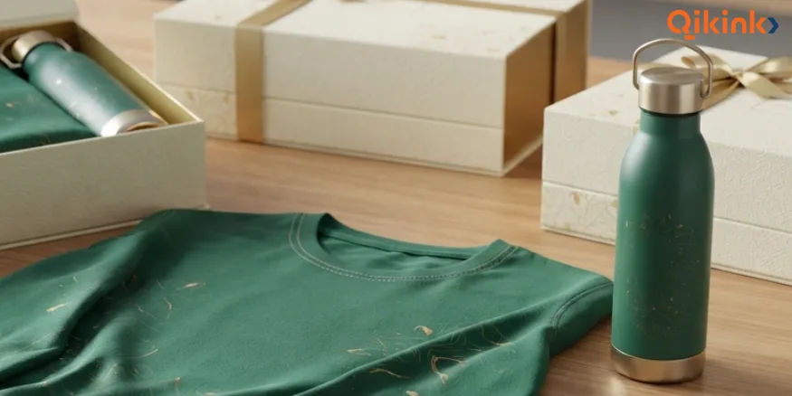 Diwali gift ideas for employees T-Shirt and Bottle Combo