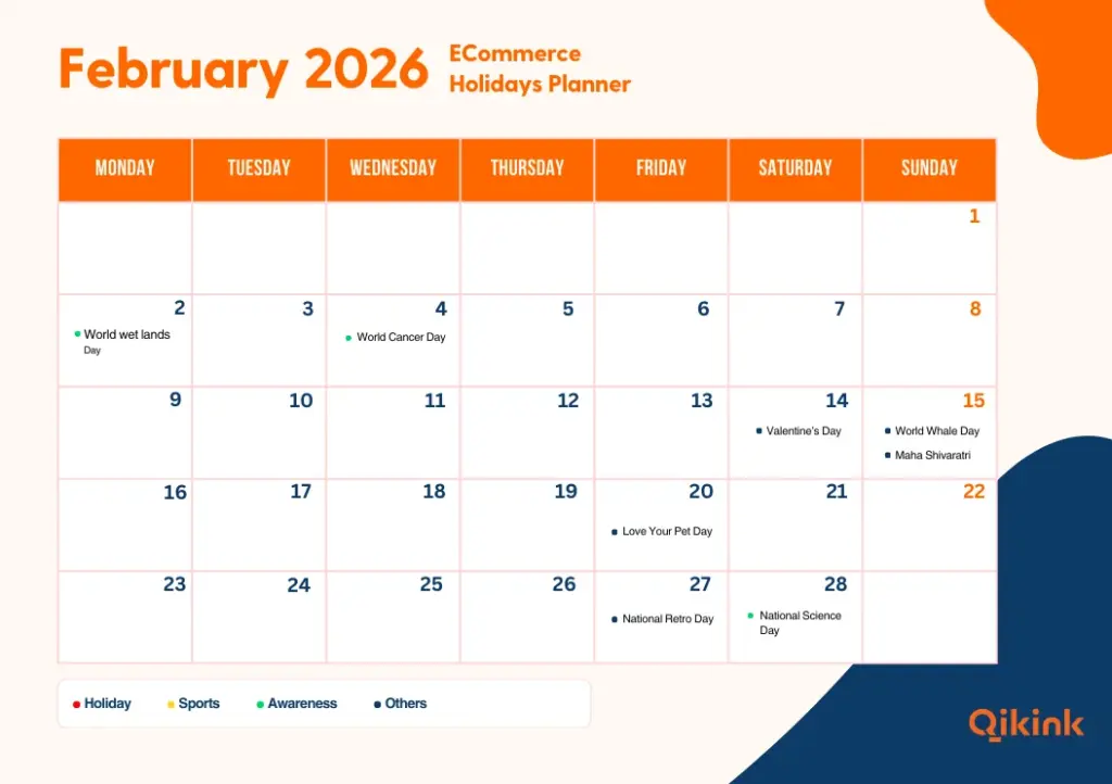 eCommerce calendar February 2026