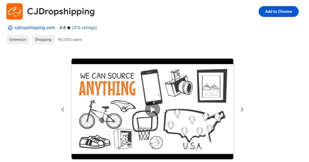 Dropshipping extensions - CJ dropshipping