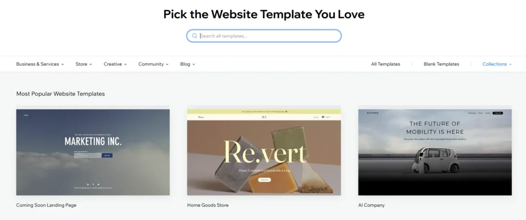 Wix dropshipping template