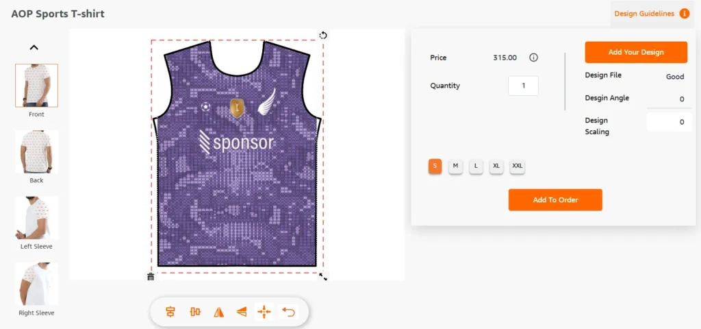 cricket design uploading on t-shirt