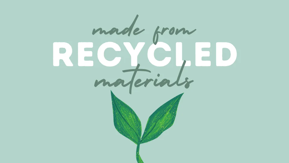 eco friendly recycled material products for POD qikink