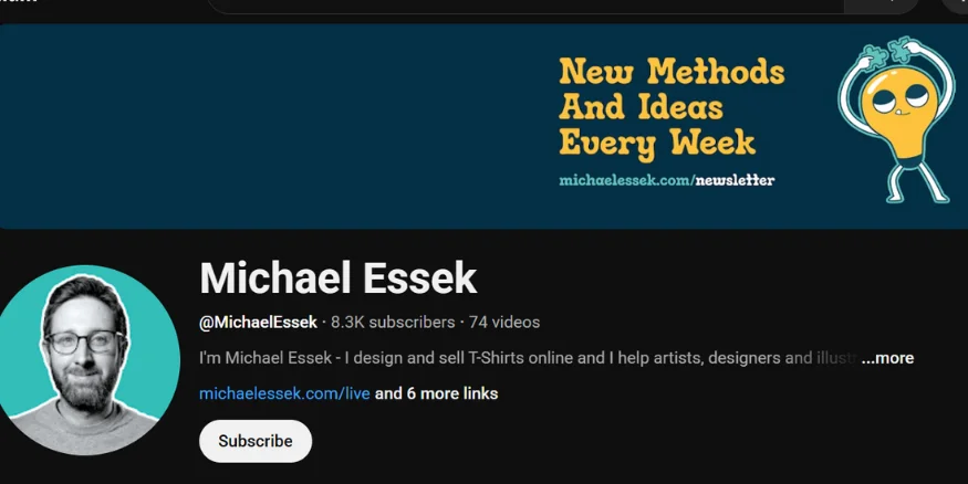 Michael Essek youtube channel-Qikink