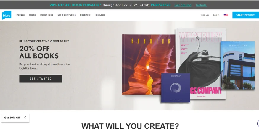 Blurb POD magazine platform-Qikink