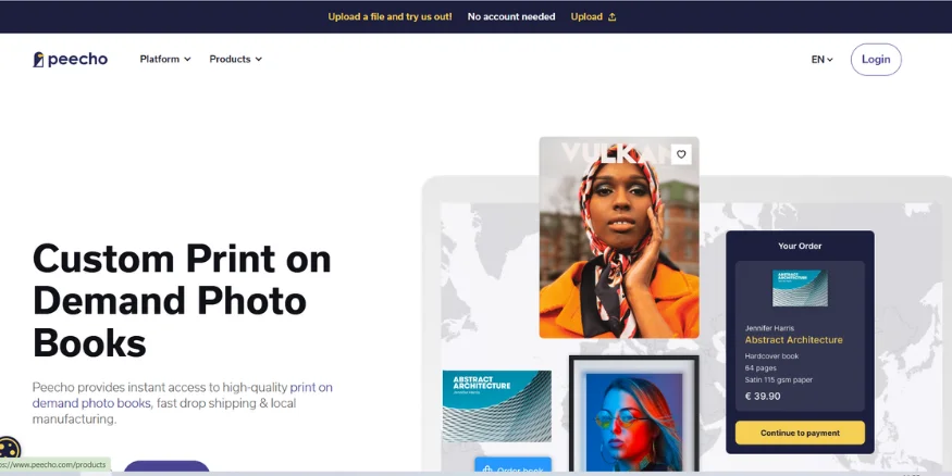 Peecho POD platform for magazine-Qikink