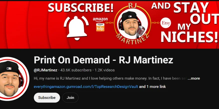 RJ Martinez youtube channel-Qikink