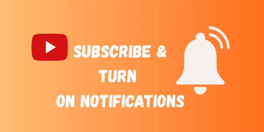 subscribe and turn on notifications in youtube-Qikink