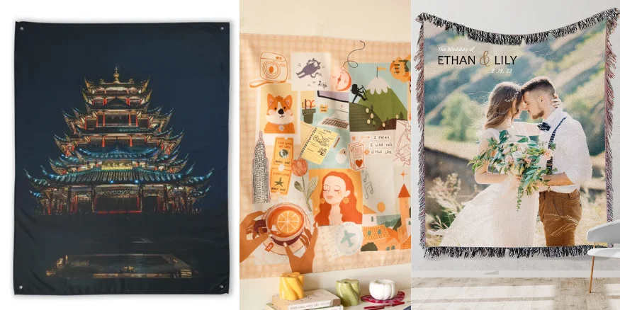 Sell Print on Demand Tapestries with Qikink