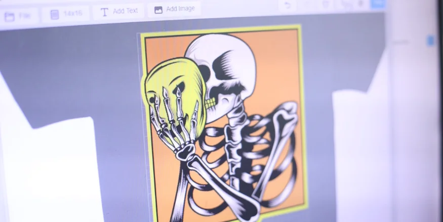 DTG printing measurement and design preparation in qikink