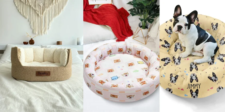Custom pet beds with Qikink