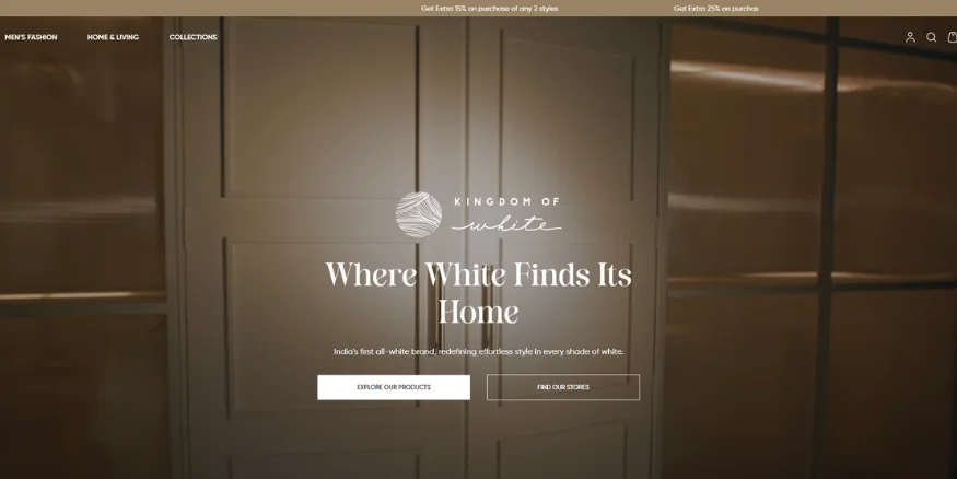 kingdom of white apparel store qikink print on demand