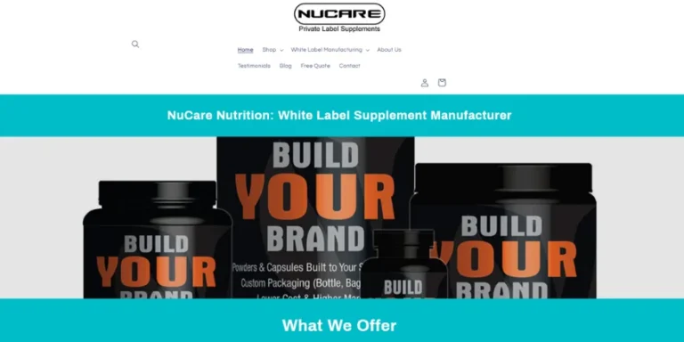 nucare nutrition supplements qikink print on demand