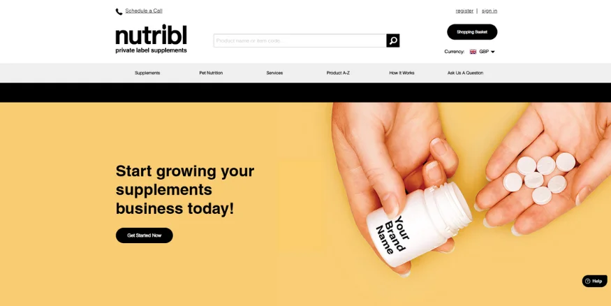 nutribl supplements private label qikink