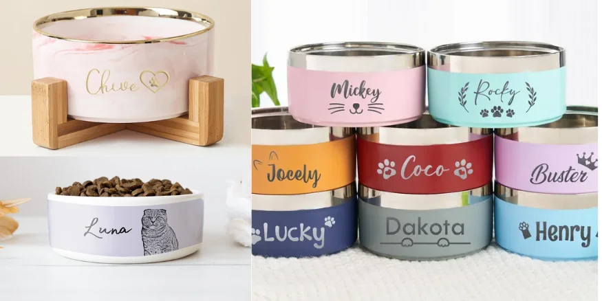 Selling Print on demand Pet bowls with Qikink