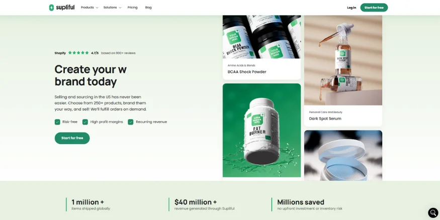 supliful print on demand supplements qikink