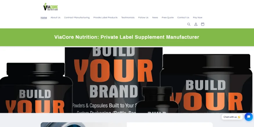 viacore nutrition supplements qikink print on demand
