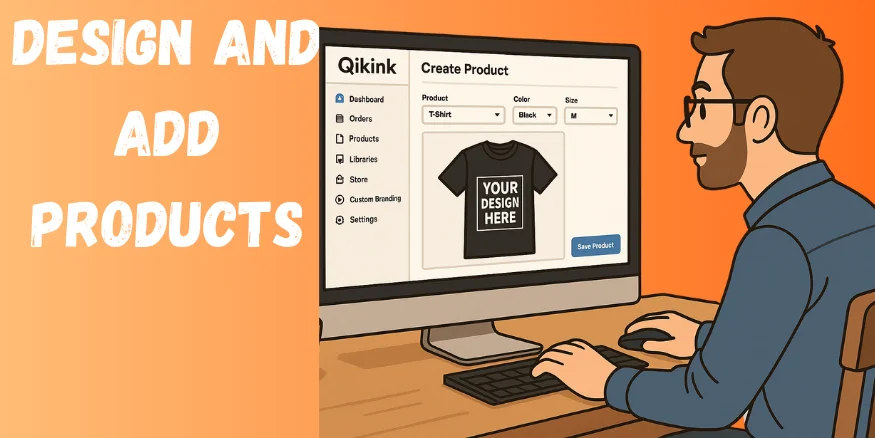 Design and add products to wix selling platform-Qikink