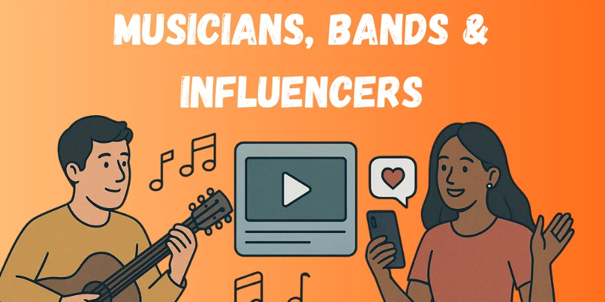 Usage of Wix Print on Demand for Musicians, Bands & Influencers - Qikink