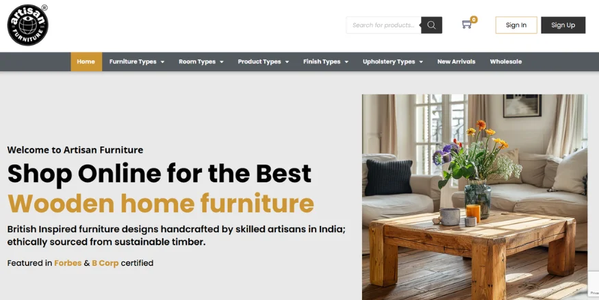 Artisan Furniture Platform for POD Furniture Supplier- Qikink