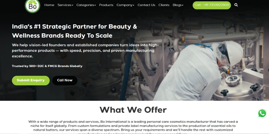 BO International manufacturing Private Label Cosmetic - Qikink