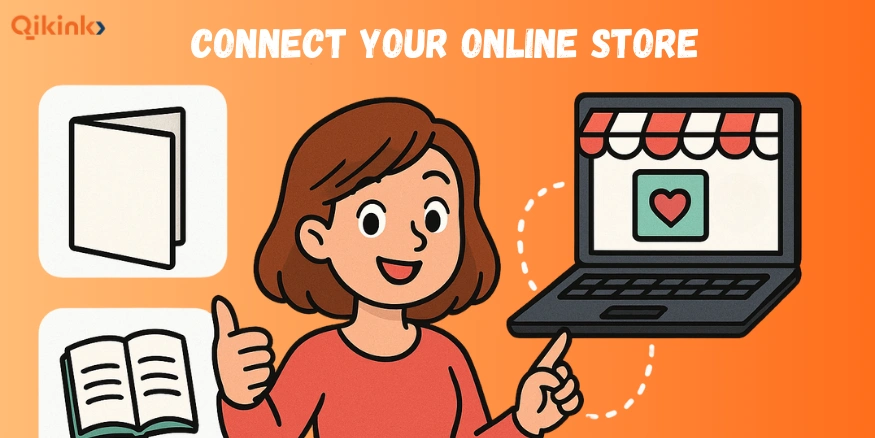 Connect Your Online Store for selling Custom Printed Paper Products Online - Qikink