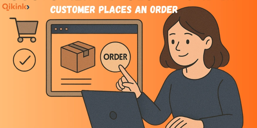 Customer Places an Order for reverse dropshipping - Qikink