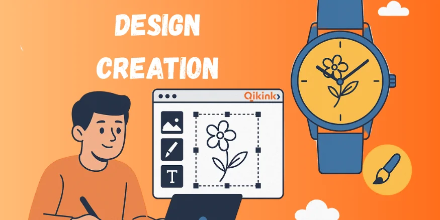 Design creation for selling Print on Demand Watches - Qikink