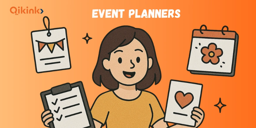 Event Planners using Custom Printed Paper Products - Qikink